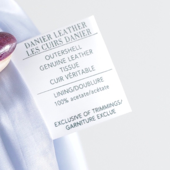 Danier Baby Blue Snake Skin Coated Skirt - Picture 3 of 7